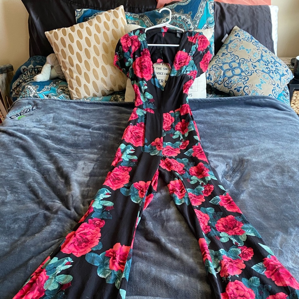 Floral Backless Jumper